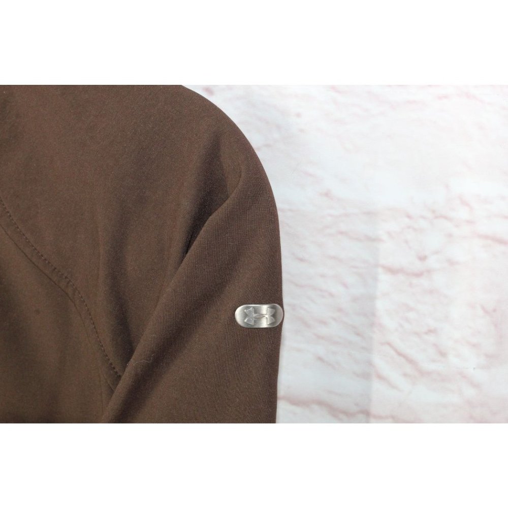 Under Armour Brown Polyester Blend Full Zip Jacket Size M - Picture 7 of 11